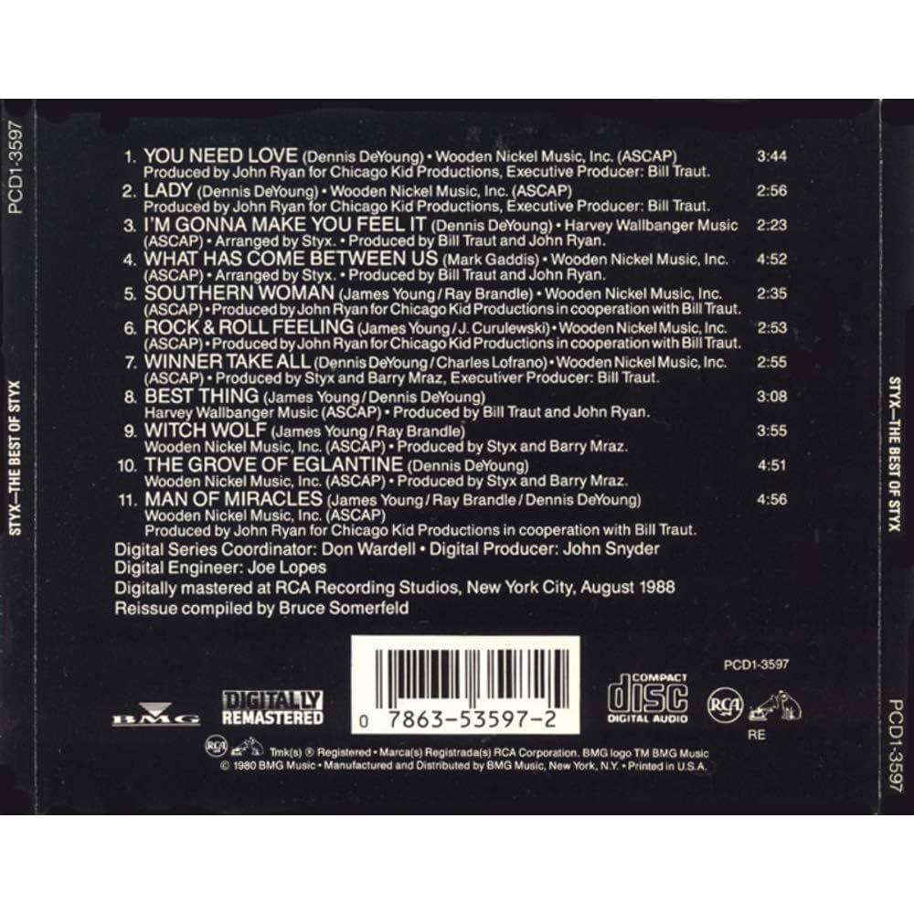 Amazon.co.jp: Best of Styx: ミュージック